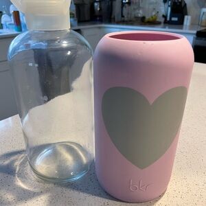 Rare Juliet Heart Opaque Lavender with grey Heart